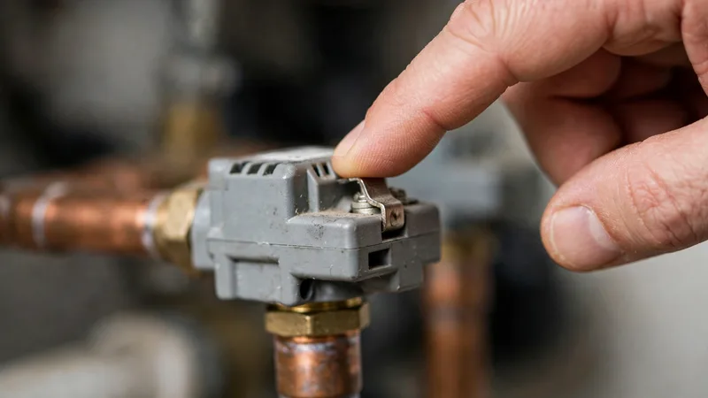 Using the manual override lever on a stuck zone valve
